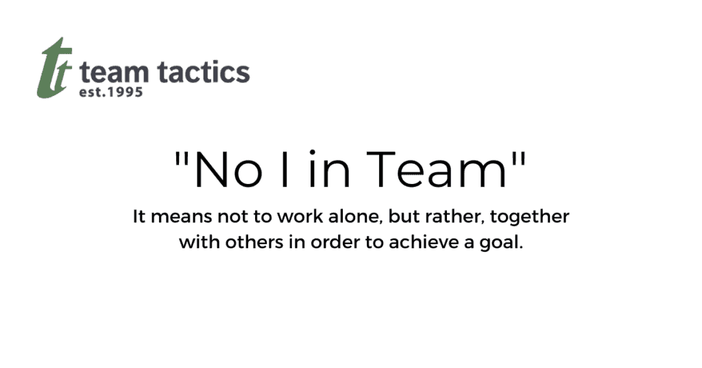 No I In Team Meaning & Definition