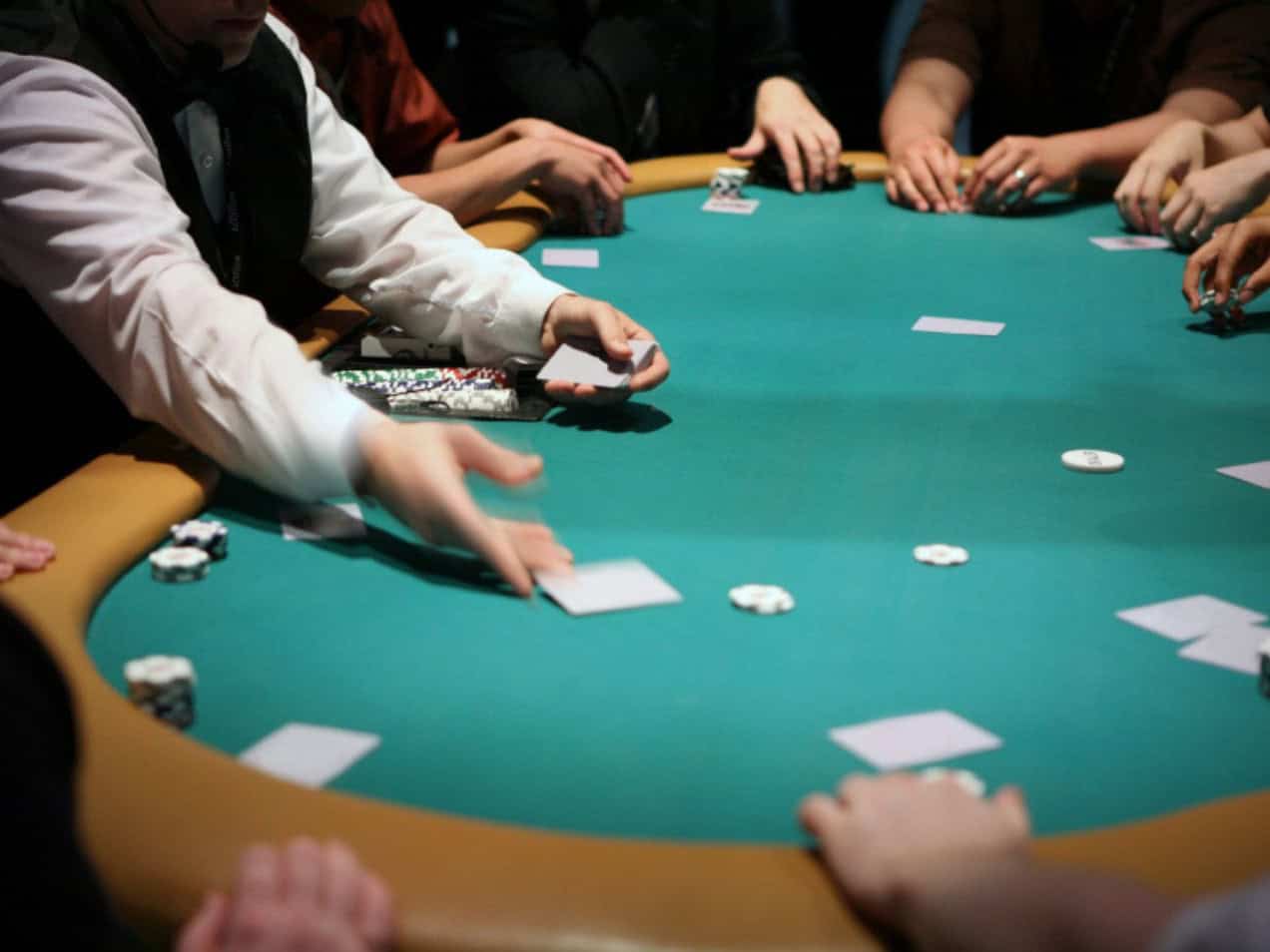 A poker table