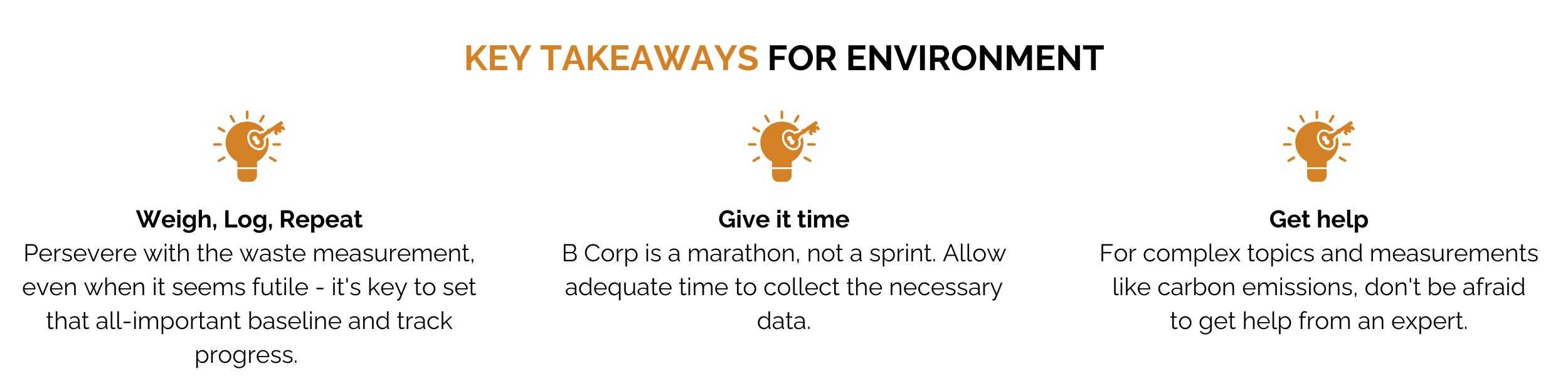Key Takeaways Environment B Corp (2) 13 Key Takeaways Environment B Corp (2)
