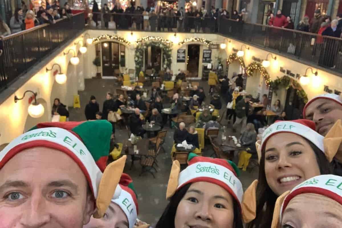 the crystmas maze christmas team building