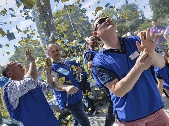 People in the Crystal Maze Dome